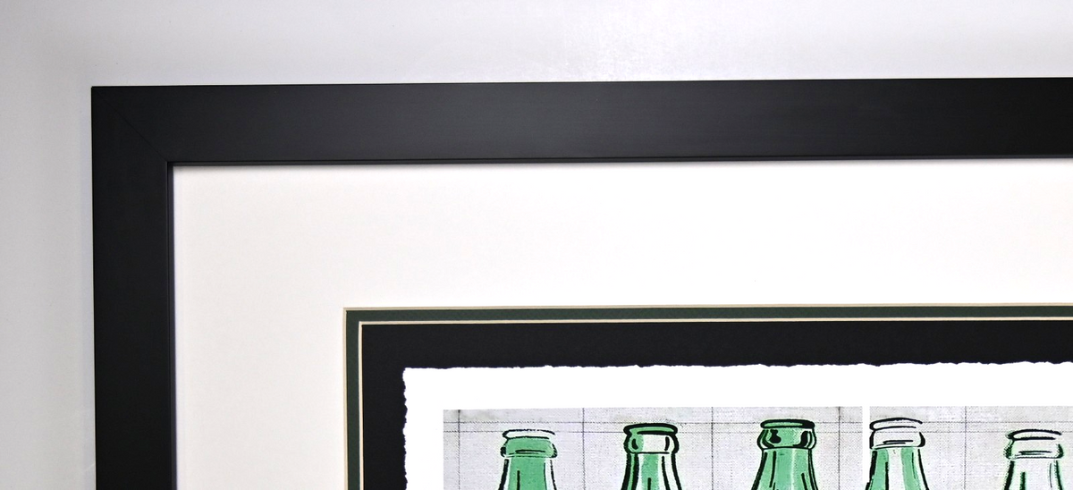 "5 Coke Bottles 1962" by Andy Warhol Framed Art