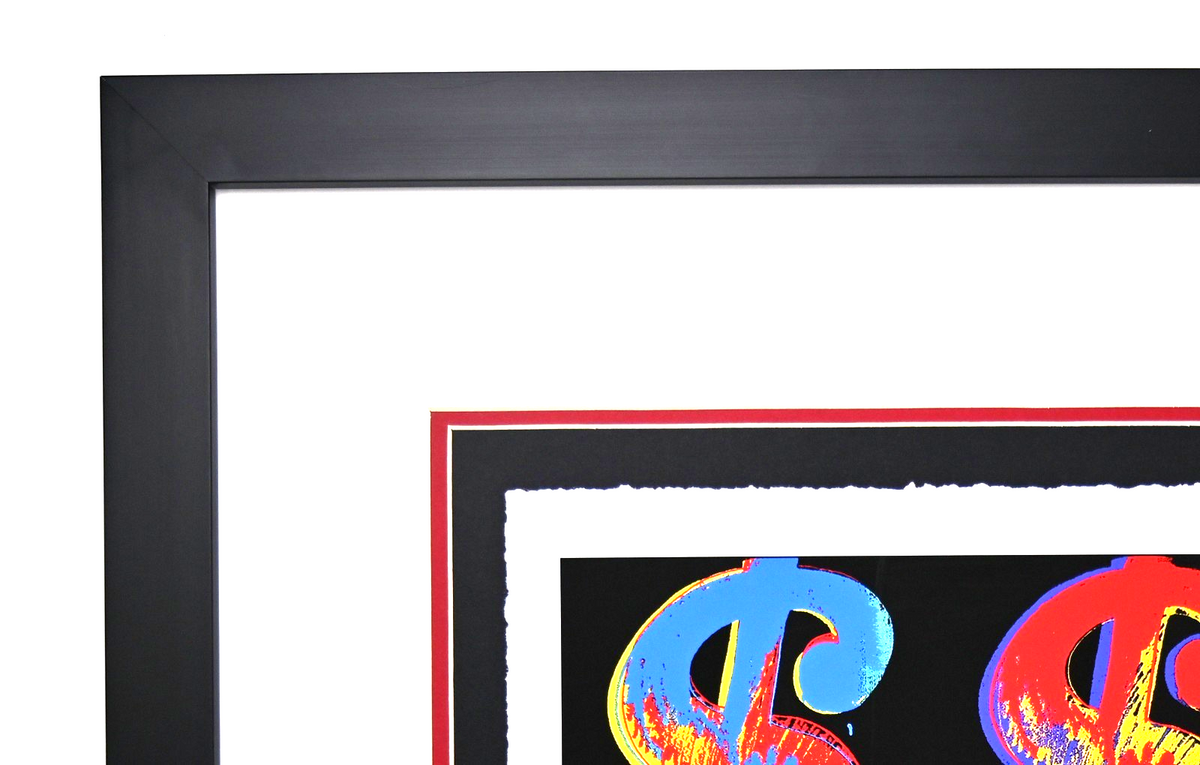 " 4 $$$$" by Andy Warhol, Framed Art