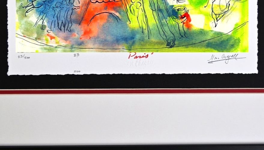 " Ravel's Daphnis and Chloe" by Marc Chagall, Framed Art