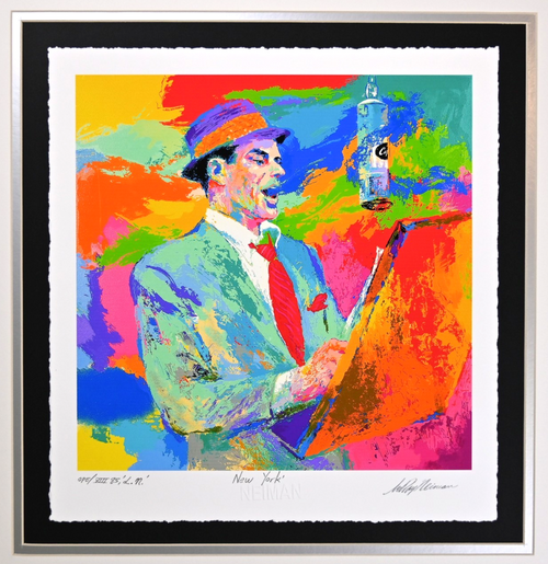 " Frank Sinatra" by Leroy Neiman - Framed Art