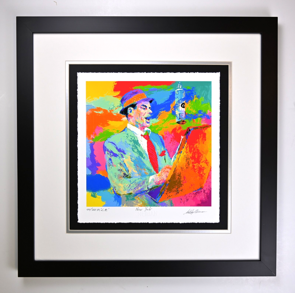 " Frank Sinatra" by Leroy Neiman - Framed Art